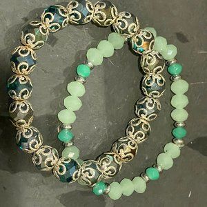 Mint Green Bling Bracelet